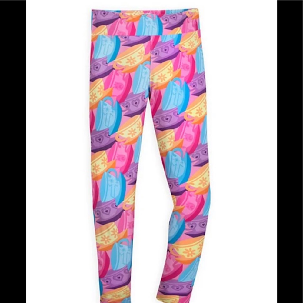 Disney Parks Alice in Wonderland Tea Party Leggings - Picture 2 of 5